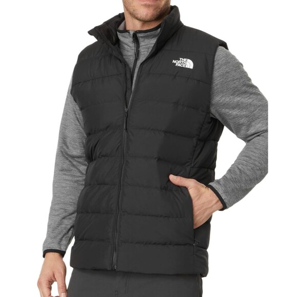The North Face Men’s Black Aconcagua 3 Down Vest Size L NEW - Picture 1 of 5